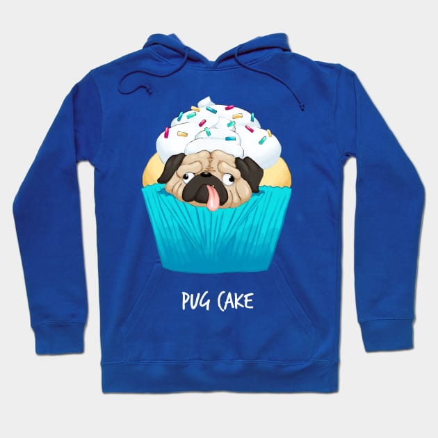 Pug Cake Hoodie by mcbenik